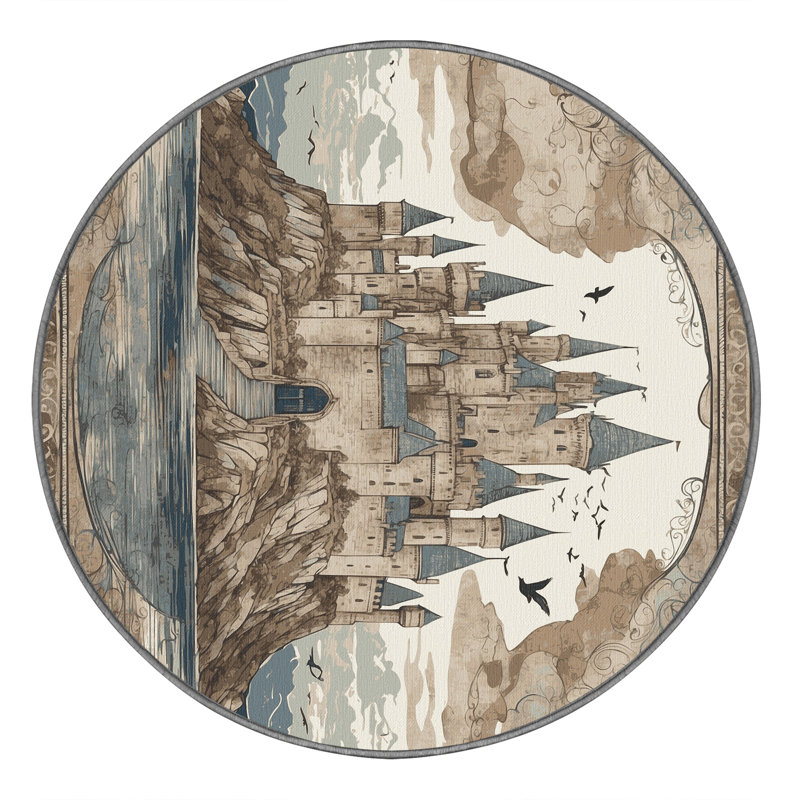 Tapis Velvet Ramparts, Rond 5 pi