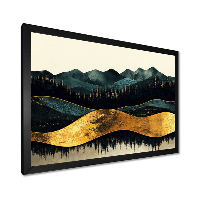 Rathbone - Landscapes Wall Art, Reproduction encadrée d'une seule photo, Noir, H 12 po x l 20 po