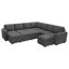 Canapé-lit modulaire avec repose-pieds Caren-115354299