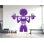 Adhésif décoratif Afro Girl Power Gym: Fitness Motivation Workout 1083DRS