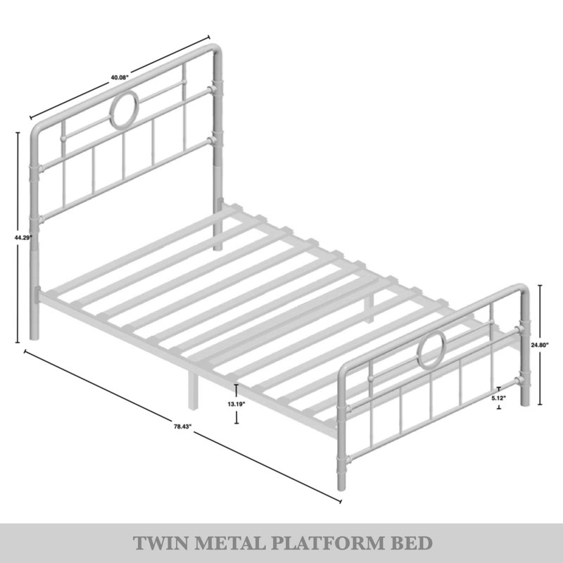 August Grove® Avier Metal Spindle Bed & Reviews | Wayfair