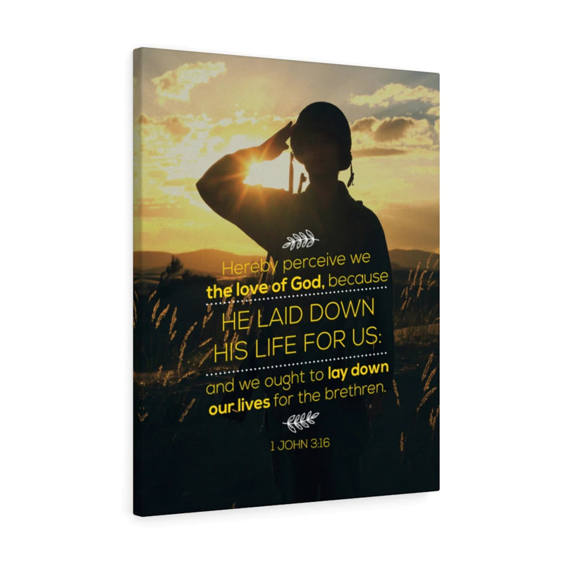 Laid Down Our Lives - Wrapped Canvas Print, 61cm H x 46cm W