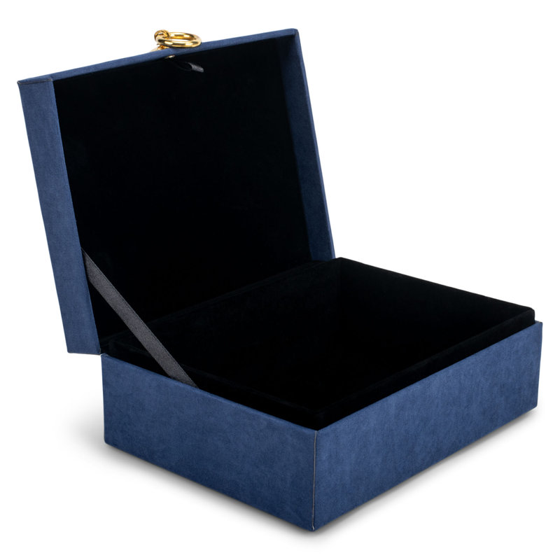 Card Set Suede Navy With Great Love