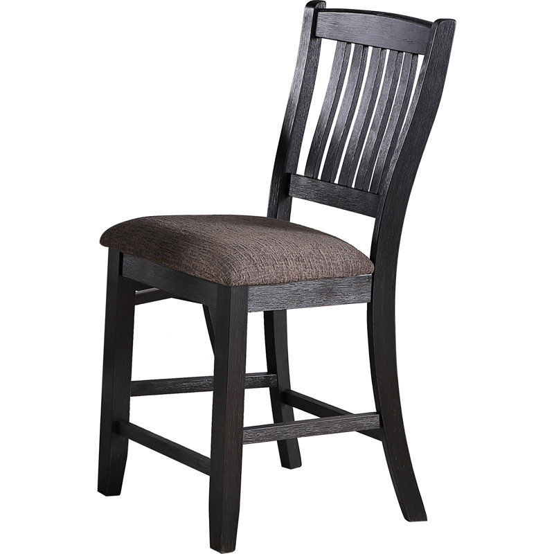 Chaise haute en noir rustique, 1