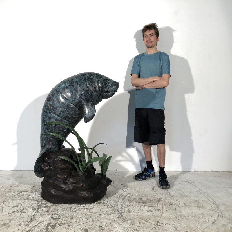 Bronze Manatee Fountain