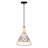12"W Sandy Bohemian White Cone Shade Pendant