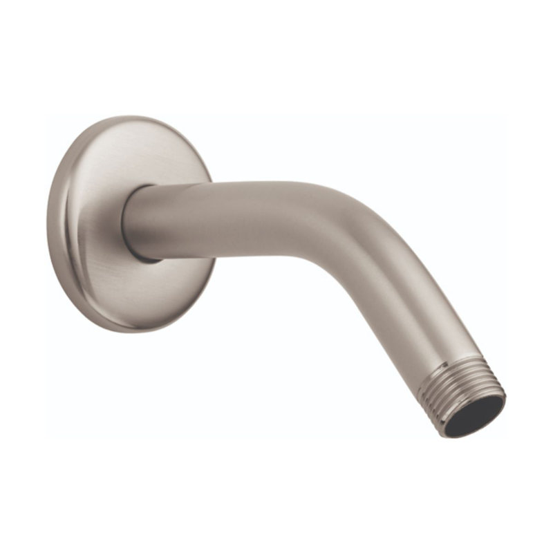 Showerpower 1/2" Shower Arm with Flange, Brushed Nickel
