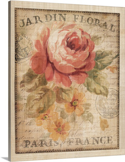 Parisian Flowers " Parisian Flowers II " by Danhui Nai Ophelia & Co. 