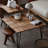 Retro Walnut Solid Wood Square Coffee Table