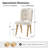 Jeremias Modern Upholstered Dining Chairs Set with Solid Wood Legs-373542532-373542535