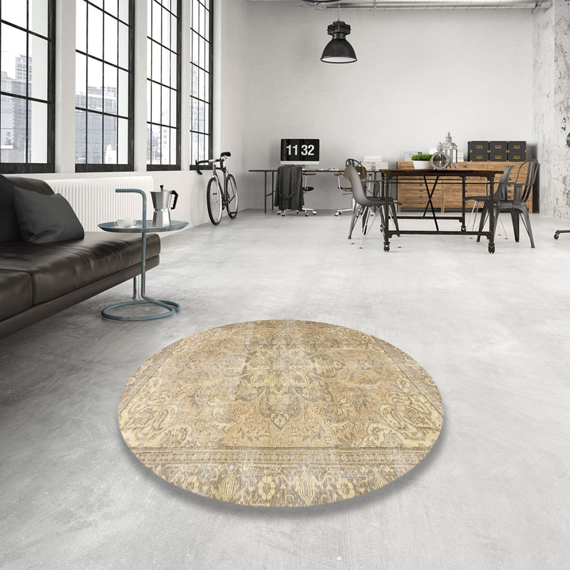 Ansley Oriental Indoor Rug, Round 7'