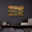 «Red Mountain Reflections» par Darren, art mural en métal doré blanc, 16 po x 12 po-813649653