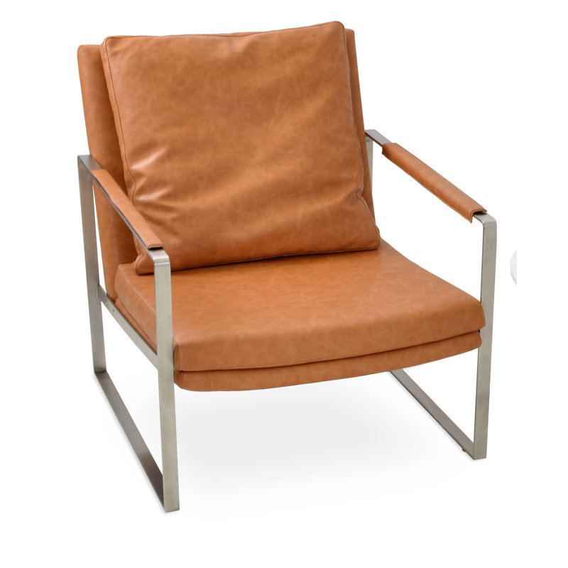 Fauteuil Zara en caramel