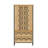 71'' H Storage Bookcase With Carved Doors