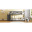 Lit simple superposé au-dessus avec 3 tablettes et 4 tiroirs, conception robuste gris-543608472-543608473