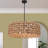  Coreon 5-Light Dimmable 26'' W Thicker Drum Modern Farmhouse Hand-Woven Rattan Dining Room Chandelier
