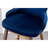 2 Bar Stools In Blue - Velvet-Like Fabric Upholstery, Thick Foam , Mid-Century Wingback Style, Solid Rubberwood Legs, Walnut Finish, 28.3"H Seat  2   Dense Padded, Covered, Inspired, Tapered Finish