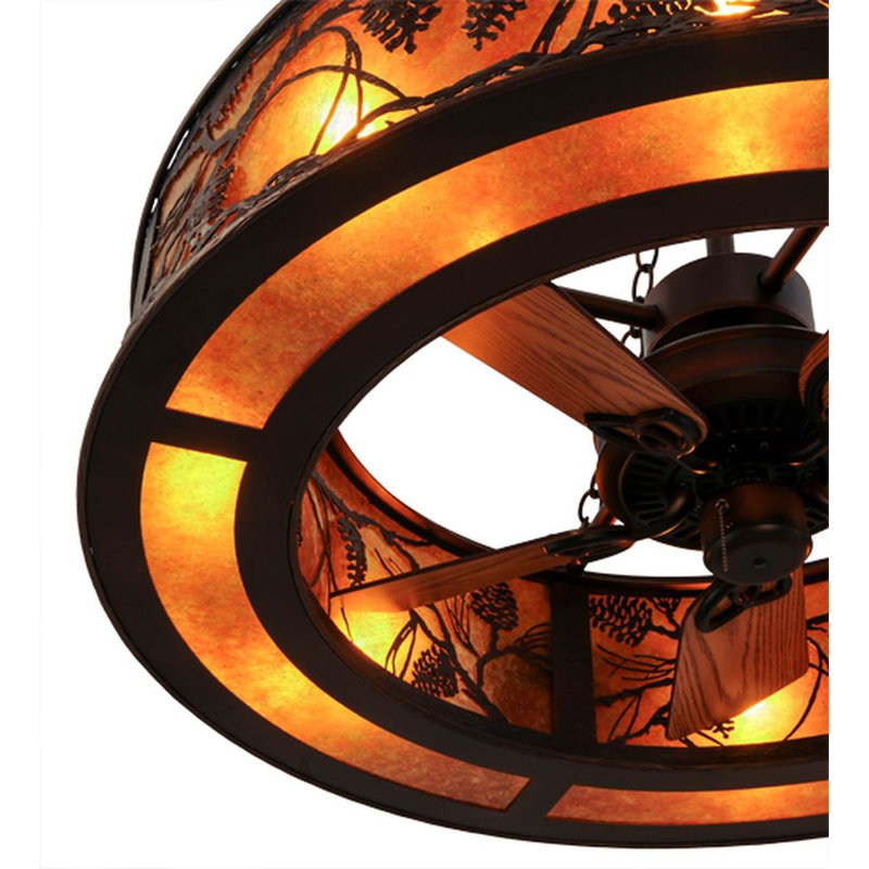 Whispering Pines Downrod Ceiling Fan