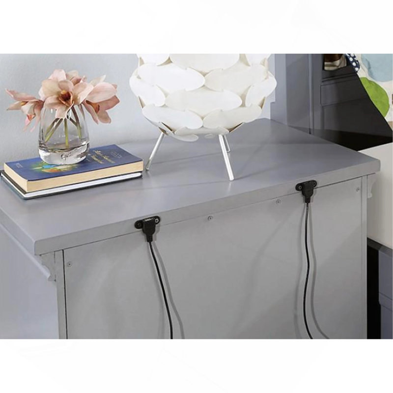 Table de chevet 3 boutons, Grey