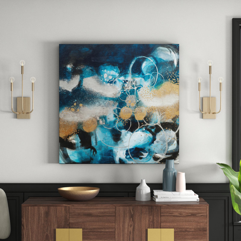 51015 by Amanda Morie - Painting on Canvas, 41cm H x 41cm W, Timber