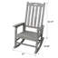 Chaise berçante surdimensionnée avec siège large et haut dossier-777977253