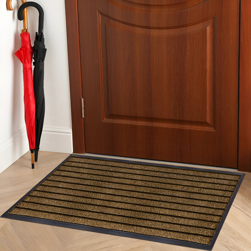 Non-Slip Indoor Doormat, Brown, 60cm W x 90cm L