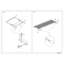 Modern Glamour King Bed With Upholstered Headboard, Mirror Accents, And Led Lights In Grey Upholstery Lights, Construction