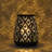  8''H Moroccan Style Metal Lamp with Handle