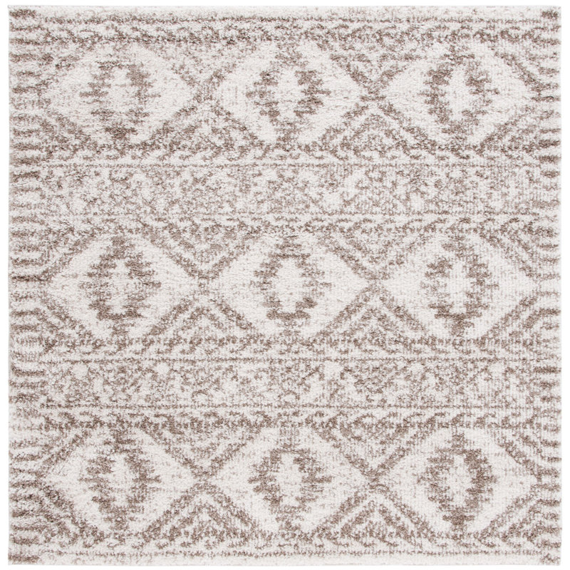 Jericho Shag Performance Moroccan Rug, Square 6'7"