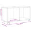Armoire à roulettes vidaXL 28,3 x 13,0 x 16,7 po-503079737