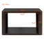 Table basse carrée pour le salon en ferme Table basse avec rangement, table centrale à 2 niveaux avec compartiment de rangement semi-ouvert-1205465065