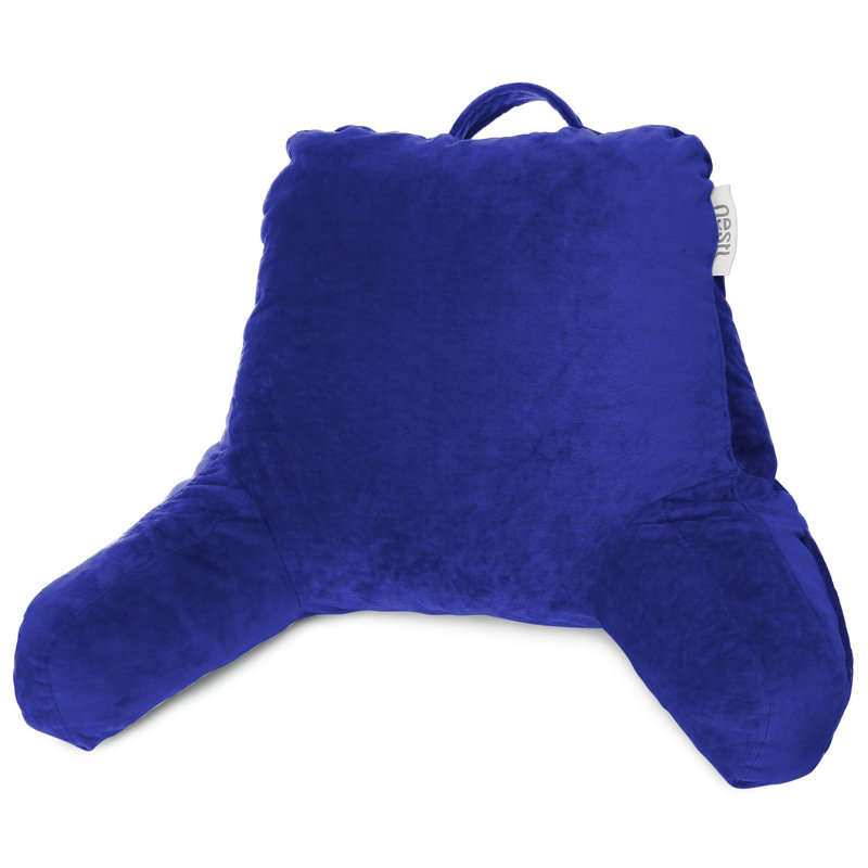 Nestl Reading Back Pillow For Reading & Bed Rest, Royal Blue, 17" H x 31" W x 12" D