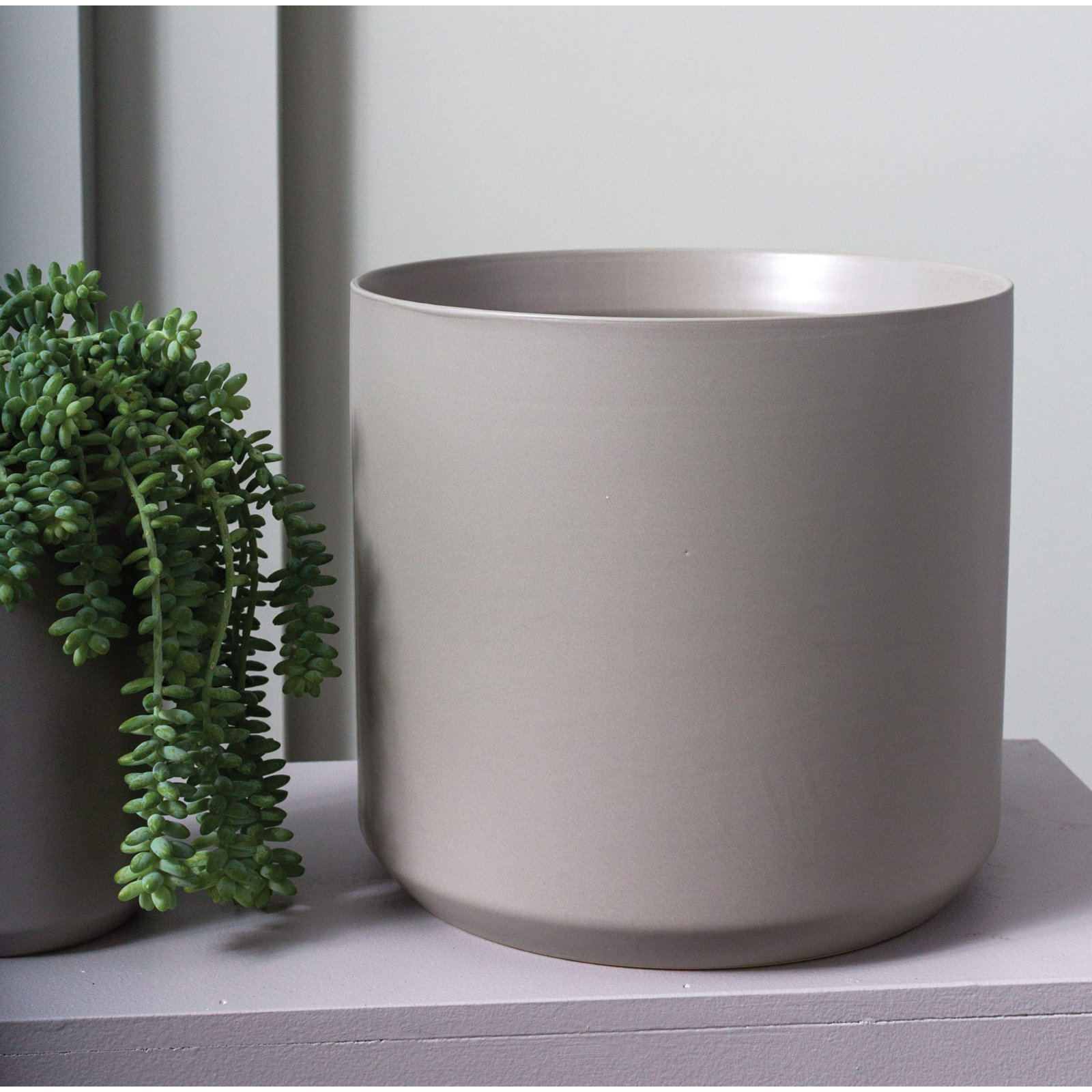 Parsons 5" Ceramic Pot Planter, Gray