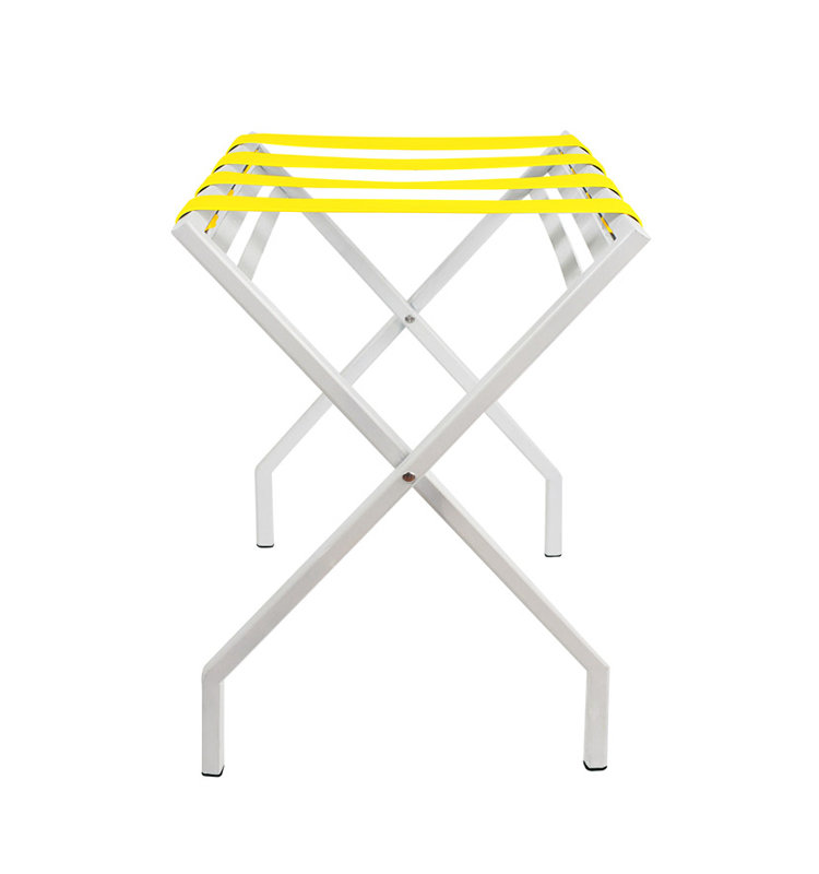 Porte-bagages pliant Suba, Blanc / jaune