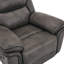 Fauteuil inclinable pivotant en cuir de 38,5 po avec massage et chauffage-855713649