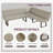 Zionna 3-Piece MDF Top Dining Table Set 47.2 in. Rectangle Table, 1-Back Corner Seat Bench and 1-Bench