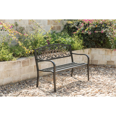 Amerigo Steel Outdoor Bench