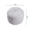 Marijan 50cm Wide Tufted Round Solid Colour Footstool Ottoman