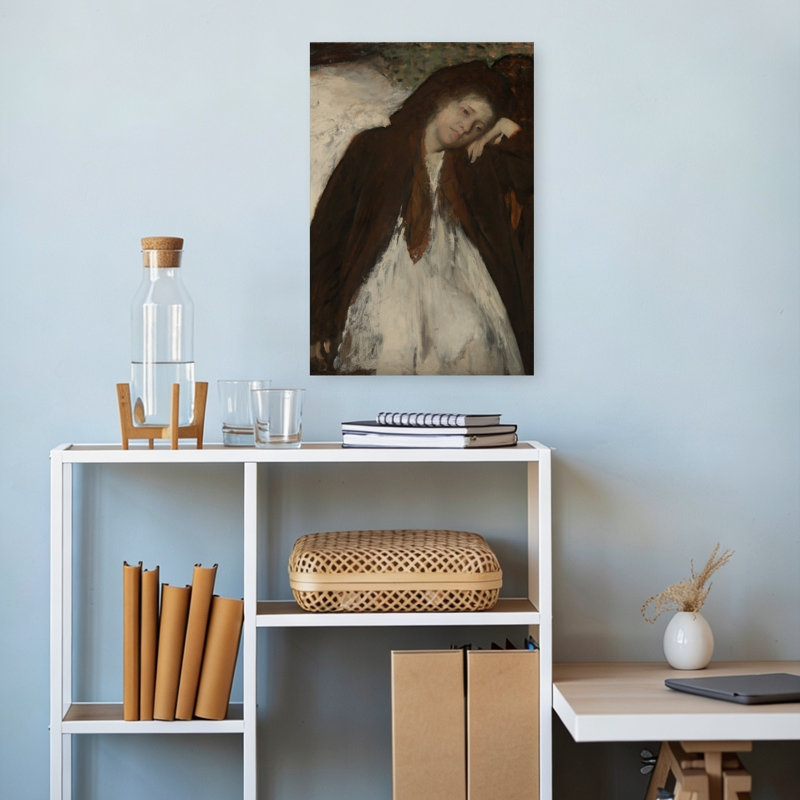 " The Convalescent, C.1872-January 1887 Abstract Contemporary Wall Art Print " by Edgar Degas Print, H 18 po x l 12 po