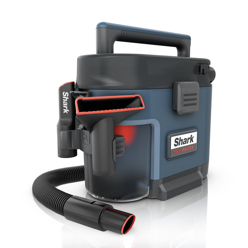 Shark MessMaster Portable Wet/Dry Corded Vacuum with 1 Gallon Capacity, AnyBag Tech, Self-Cleaning, and Ultra-Powerful Suction