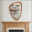 Miroir décoratif en bois massif brun jaunâtre de 20 po x 30 po, pour chambre à coucher, salle de bain, salon, vestibule-129582931-129582929-129582928