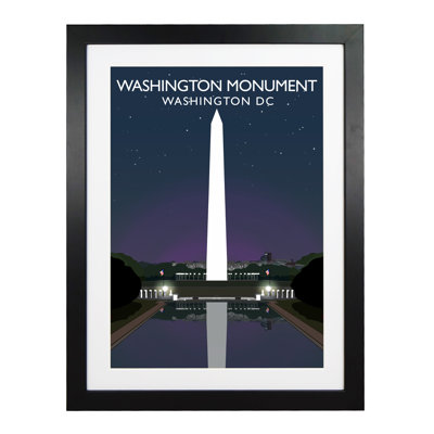 Washington Monument Night 1 Piece Wall Art