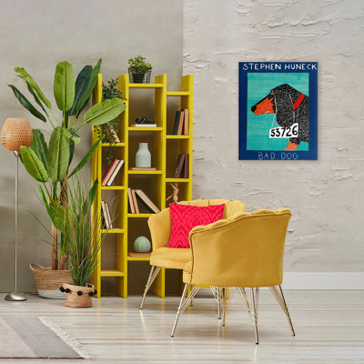 Bad Bad Dachshund, toile par Stephen Huneck