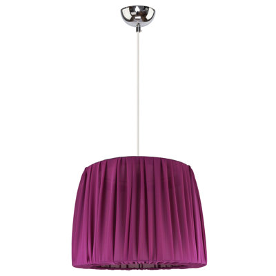 Acree 1 - Light Chrome Drum Pendant