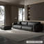 Canapé modulaire noir en cuir véritable-503655936-503655946-503655949