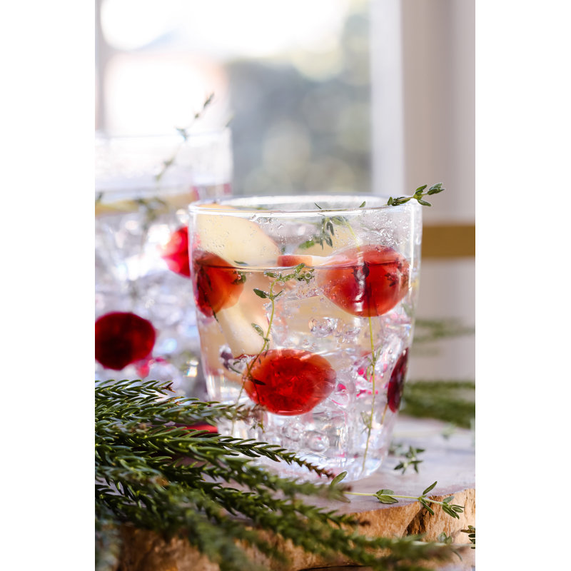 Handmade Drinking Glass, Red