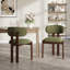 Chaise rembourrée en bois massif avec dossier ergonomique rembourré-817467205