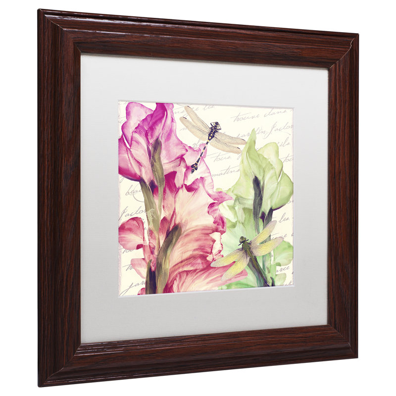 Jadaya «Dragonfly Morning II», impression encadrée, H 11 po x l 14 po x P 0,5 po, Blanc
