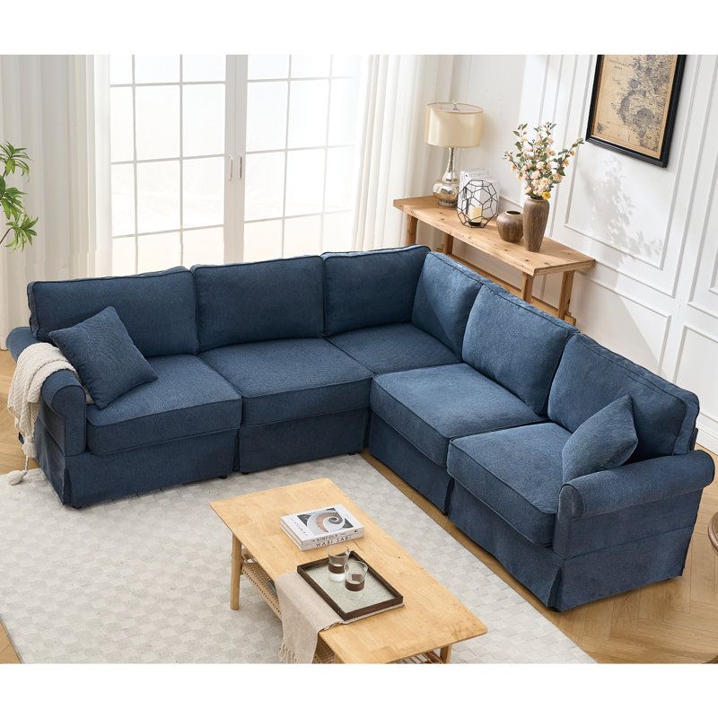 Ensemble de canapé modulaire modulaire, Bleu très foncé