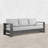 Hoyt 92.52" Outdoor Aluminum Sofa with Optional 27.56" Versatile Ottoman-799072939-786084010-790959986